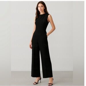 Banana Republic Black Wide-Leg Jumpsuit